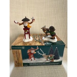 Department 56 Scissors Wizards #56.56923 North Pole Woods Christmas Village READ